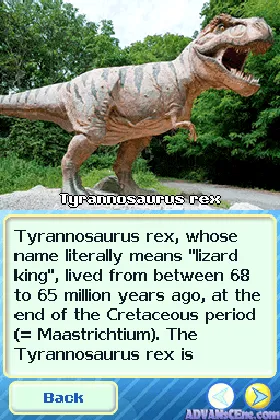 Animal Life - Dinosaurs (Europe) (En,Fr,De,Es,It) (NDSi Enhanced) screen shot game playing